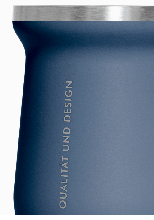 MATE AC.INOX. 180 ml. AZUL BREMEN® - BR8625