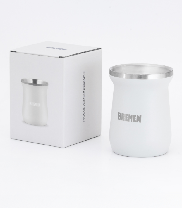 MATE AC.INOX. 180 ml. GRIS BREMEN® - BR8626