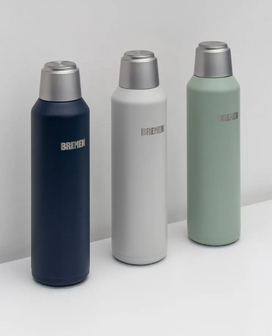 TERMO 1L AC.INOX. TAPA MAGNETICA AZUL BREMEN® - BR8200