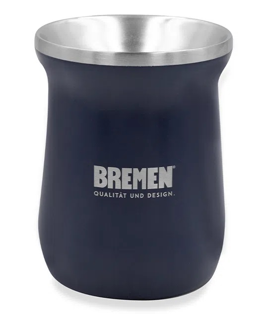 MATE AC.INOX. 300 ml. AZUL BREMEN® - BR7743