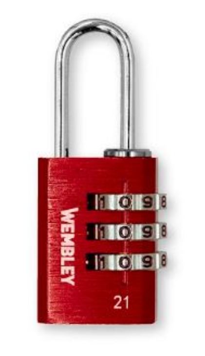 CANDADO DE  COMBINACION 21 mm 3 DIGITOS WEMBLEY®® - WE7881