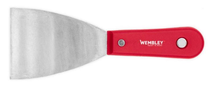 ESPATULA MANGO PLASTICO ROJO 4" WEMBLEY® - WE7968