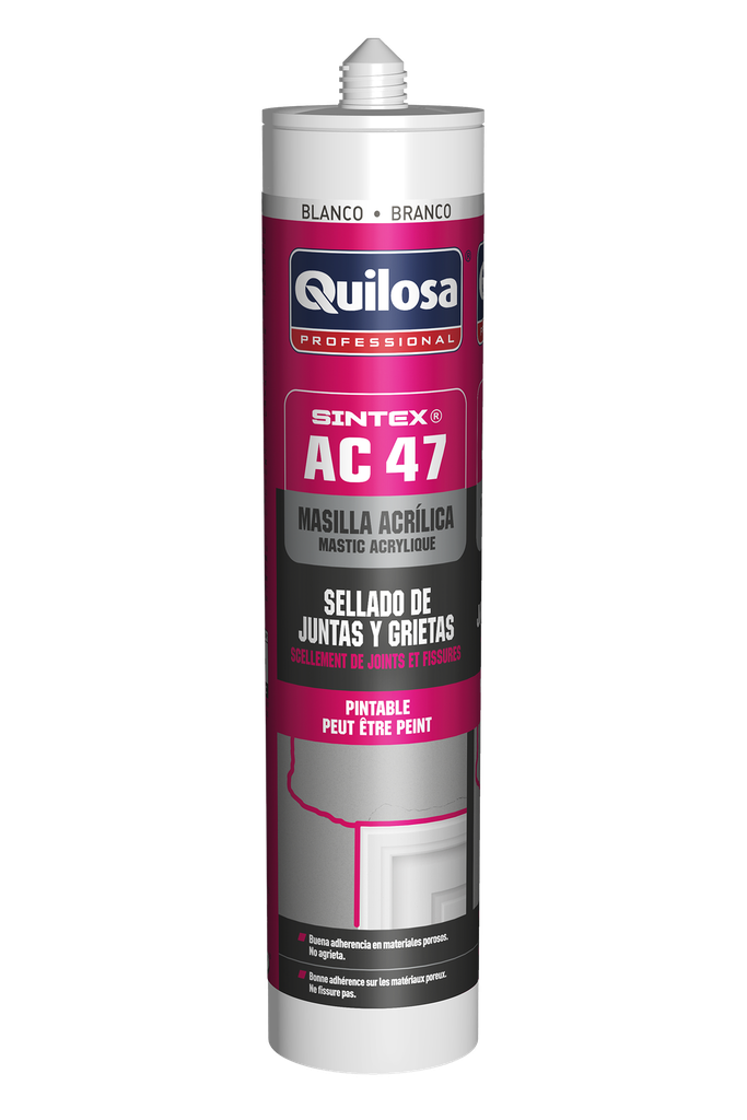SELLADOR ACRILICO JUNTAS Y GRIETAS SINTEX AC-47 BLANCO 300 ml. QUILOSA - 10051006
