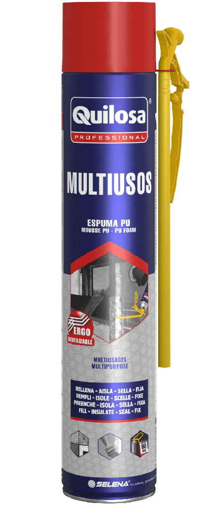 ESPUMA DE POLIURETANO MULTIUSO (CANULA) 750 ml. QUILOSA - 10051387