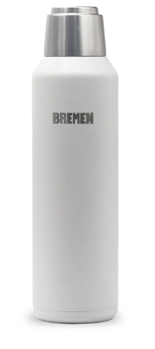 TERMO 1L AC.INOX. TAPA MAGNETICA GRIS BREMEN® - BR8201