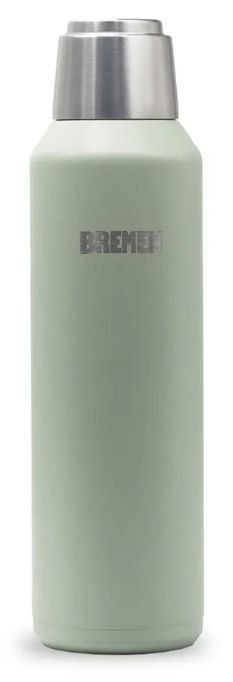 TERMO 1L AC.INOX. TAPA MAGNETICA VERDE BREMEN® - BR8202
