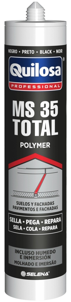 ADHESIVO Y SELLADOR MS-35 TOTAL NEGRO 300 ml. QUILOSA - 10043797