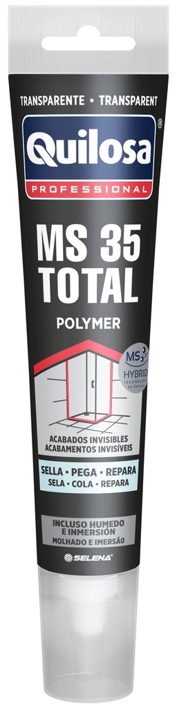 ADHESIVO Y SELLADOR MS-35 TOTAL TRANSPARENTE 100 ml. QUILOSA - 10051699