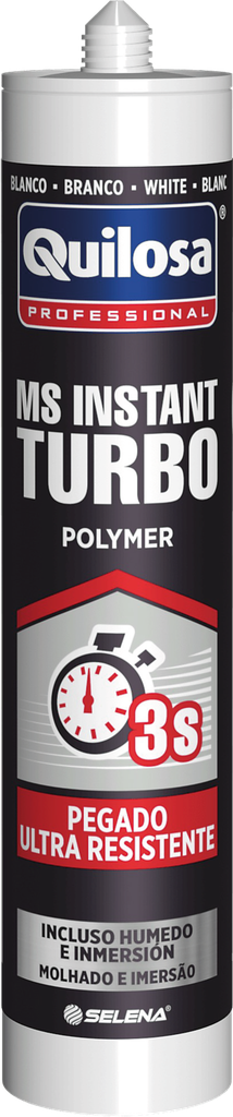 ADHESIVO Y SELLADOR MS INSTANT TURBO NEGRO 280 ml. QUILOSA - 10052327