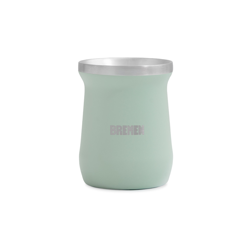 MATE AC.INOX. 300 ml. VERDE BREMEN® - BR8399