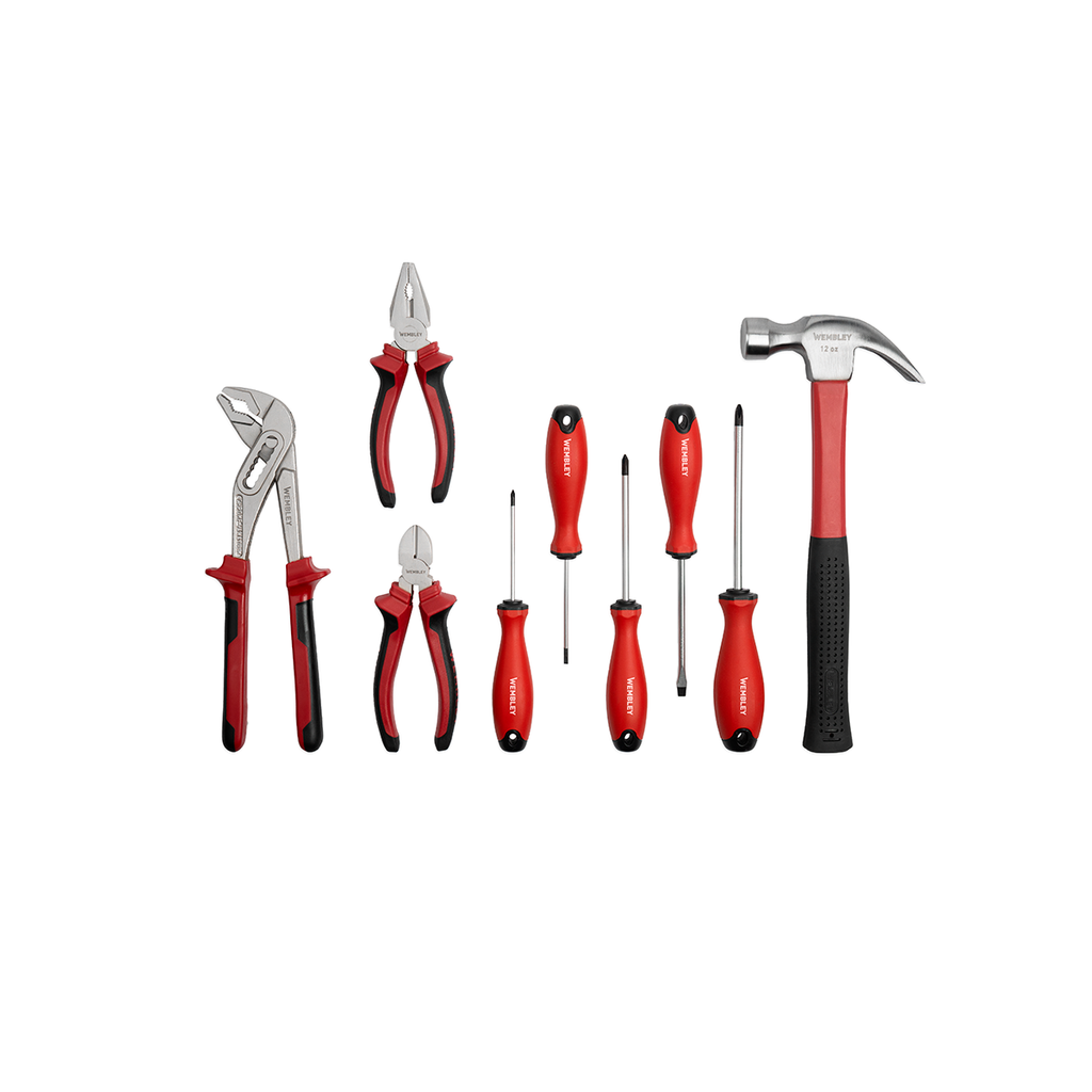 JUEGO DE HERRAMIENTAS MANUALES (9 PZS) WEMBLEY® - WE8659