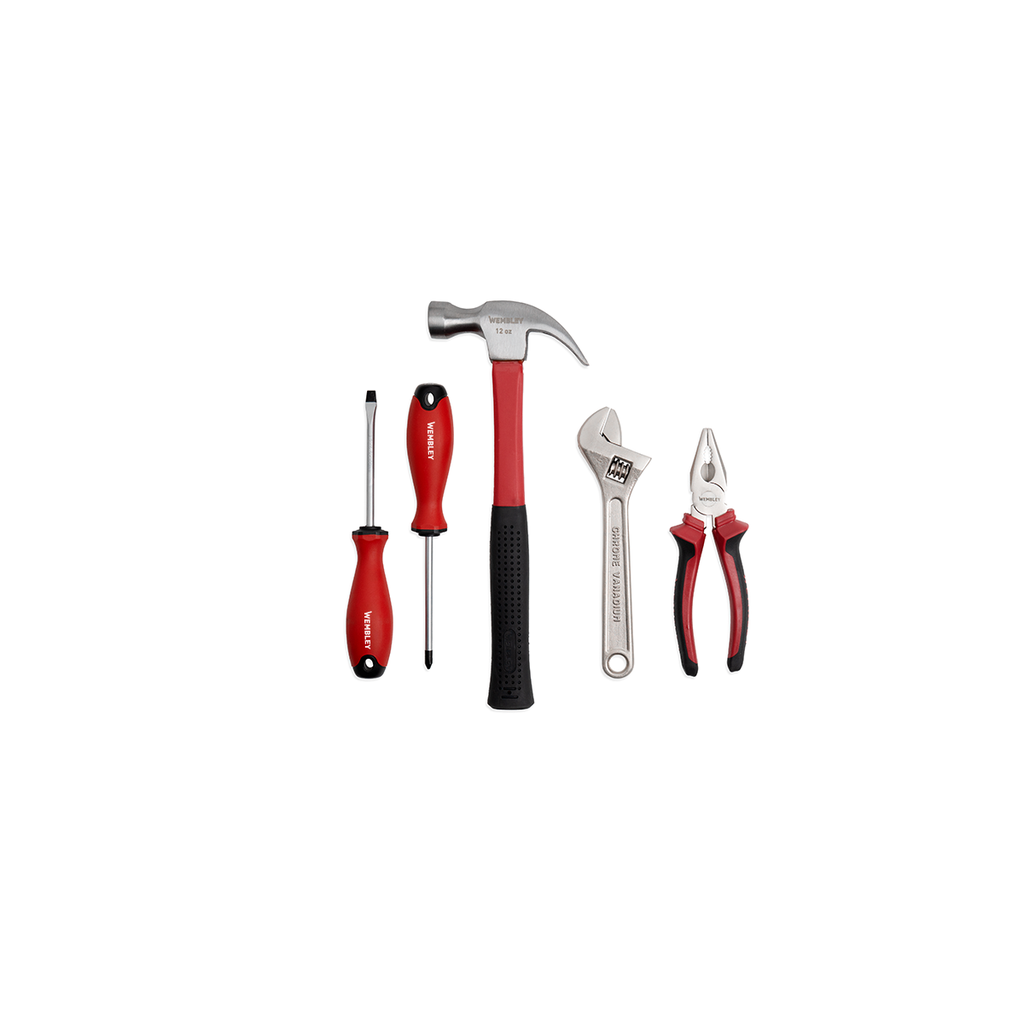 JUEGO DE HERRAMIENTAS MANUALES (5 PZS) WEMBLEY® - WE8658