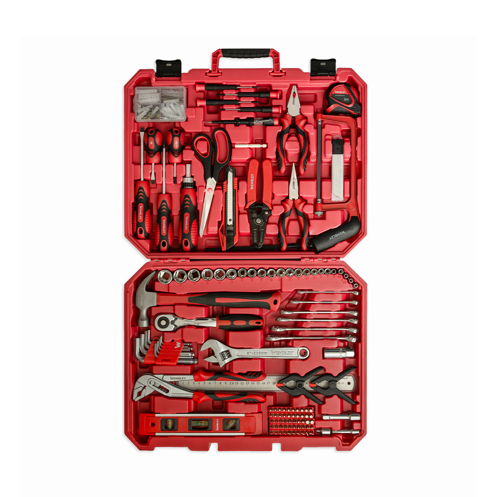 JUEGO DE HERRAMIENTAS MANUALES (140 PZS) WEMBLEY® - WE8743