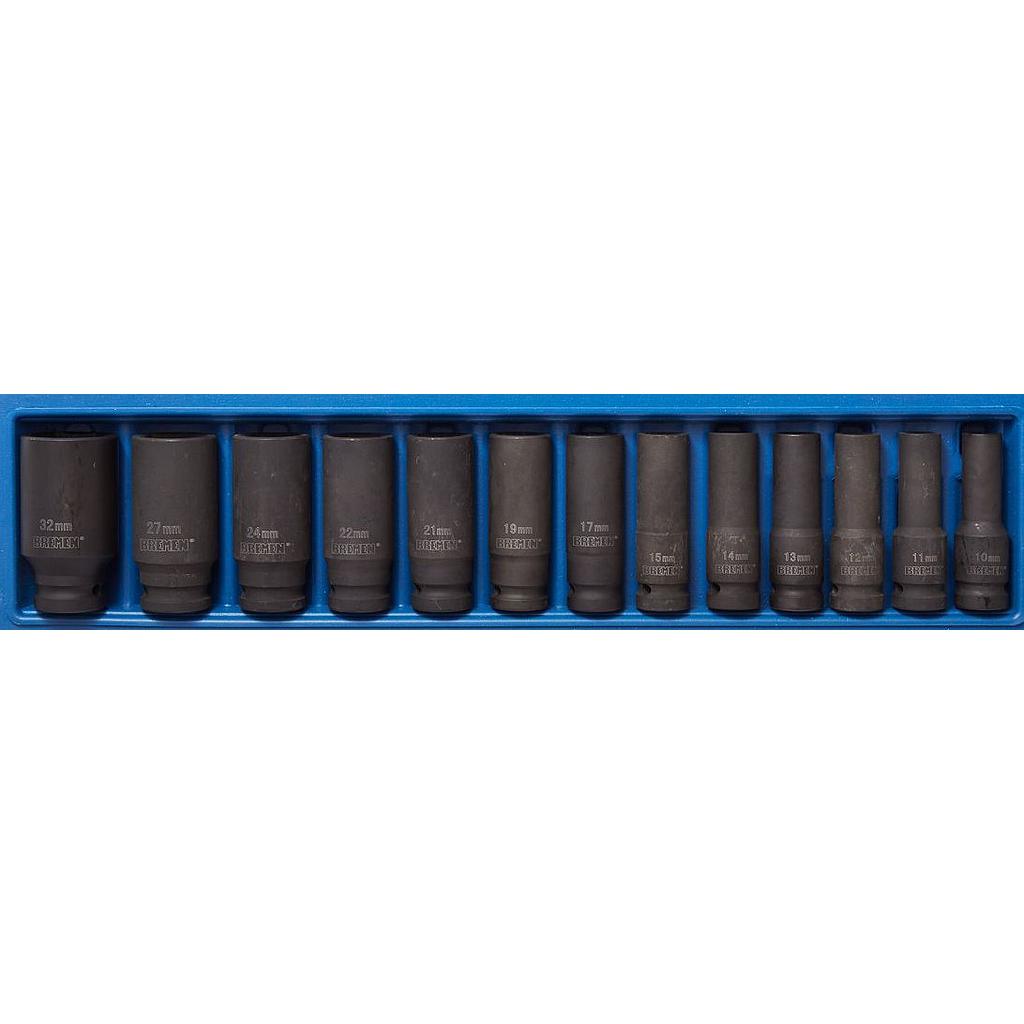 BOCALLAVE LARGA IMPACTO ENC.1/2 JGO.13 pz. BREMEN® - BR6566