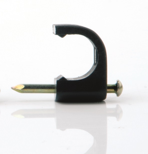 GRAMPA PARA CABLE COAXIL 10 mm BLANCA (bolsa x 20 u.) PY - PY0129