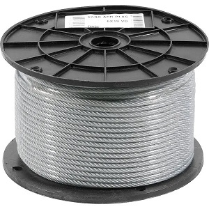 [HL0196] CABLE DE ACERO 6x19  6 mm (R.100 m) HEAVY LOAD - HL0196