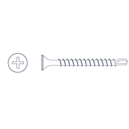 [TTM06019] TORNILLO AUTOPERFORANTE TROMPETA MECHA (005) 6 x 3/4" (Caja x 1500 uni) BREMEN® - TTM06019