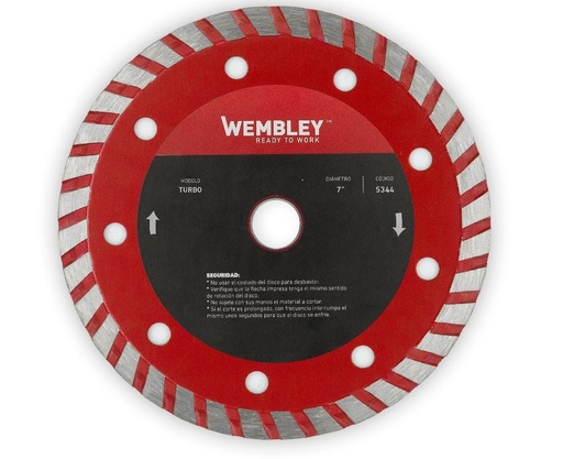 [WE5344] DISCO DIAMANTADO 7" COMBINADO [TURBO] WEMBLEY® - WE5344
