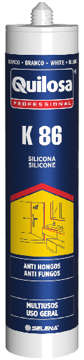 [10043528] SELLADOR DE SILICONA ACETICA K-86 BLANCO 280 ml. QUILOSA - 10043528