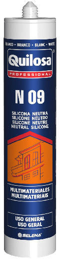 [10043423] SELLADOR DE SILICONA NEUTRA N-09 NEGRO 300 ml. QUILOSA - 10043423