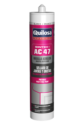 [10043772] SELLADOR ACRILICO JUNTAS Y GRIETAS SINTEX AC-47 GRIS 300 ml. QUILOSA - 10043772