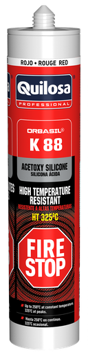 [10043795] SELLADOR DE SILICONA ACETICA ALTA TEMPERATURA ORBASIL K-88 310 ml. QUILOSA -10043795