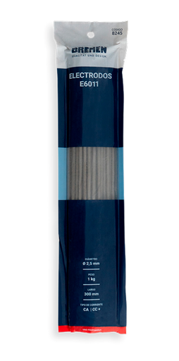 [BR8247] ELECTRODO E6011 3,2 mm x 350 mm (pack x 1 Kg.) BREMEN® - BR8247