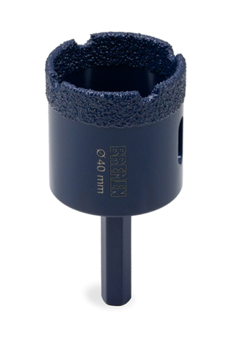 [BR8255] BROCA DIAMANTADA  40mm p/ TALADRO BREMEN® - BR8255