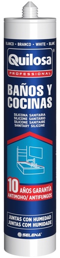 [10043497] SILICONA BAÑOS Y COCINAS BLANCO 280 ml. QUILOSA - 10043497