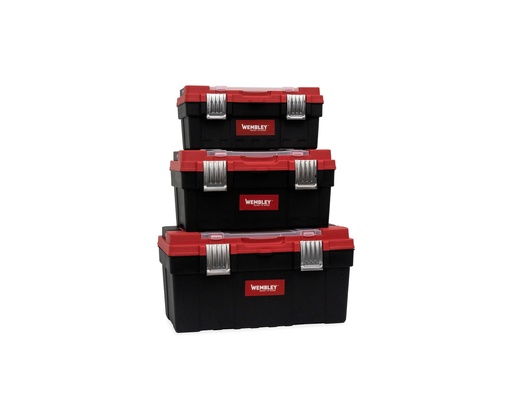 [WE8365] CAJA HERRAMIENTAS PLASTICAS JGO 3 Pz. (17", 19" y 21") WEMBLEY® - WE8365