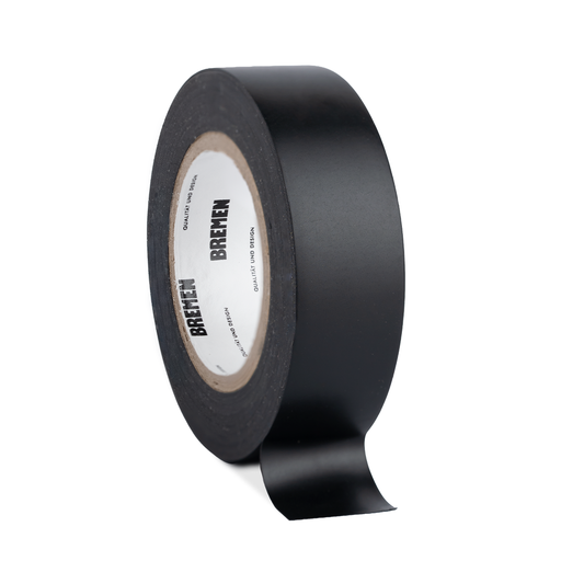 [BR8809] CINTA ADHESIVA AISLADORA 0,18mmX19mmX9,14m [Negra] (x 10 Unidades) BREMEN® - BR8809