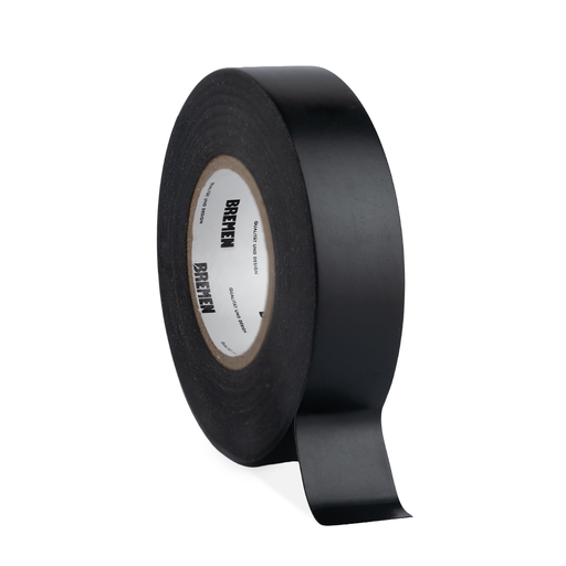 [BR8818] CINTA ADHESIVA AISLADORA 0,18mmX19mmX18m  [Negra] (x 10 Unidades) BREMEN® - BR8818