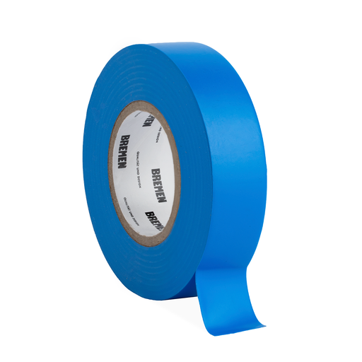 [BR8820] CINTA ADHESIVA AISLADORA 0,18mmX19mmX18m  [Azul] (x 10 Unidades) BREMEN® - BR8820