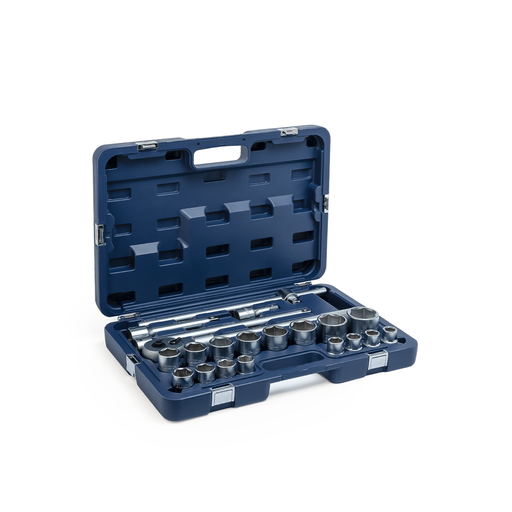 [BR5910] BOC.JGO Enc.3/4" x 21 Pzs con Accesorios (SAE) BREMEN® - BR5910